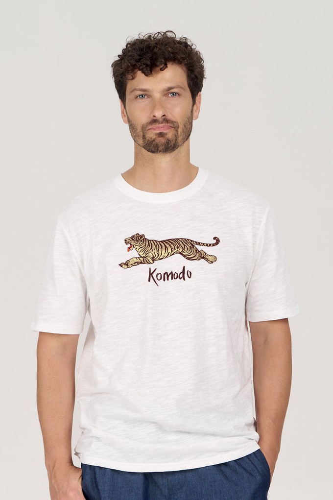 LE TIGRE Organic Cotton Tee - White from KOMODO