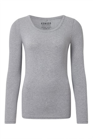 DARCEY Top - GOTS Organic Cotton Grey from KOMODO