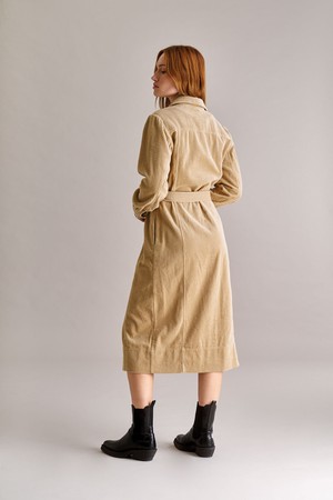 HARITTI Organic Cotton Cord Dress - Croissant from KOMODO