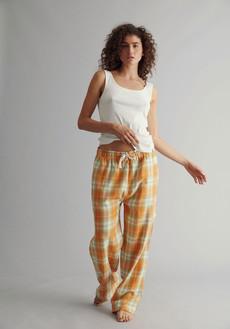 JIM JAM Pyjama Trousers Set Womens - GOTS Organic Cotton Off White from KOMODO