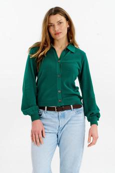 NANI Organic Cotton Cardigan - Green via KOMODO