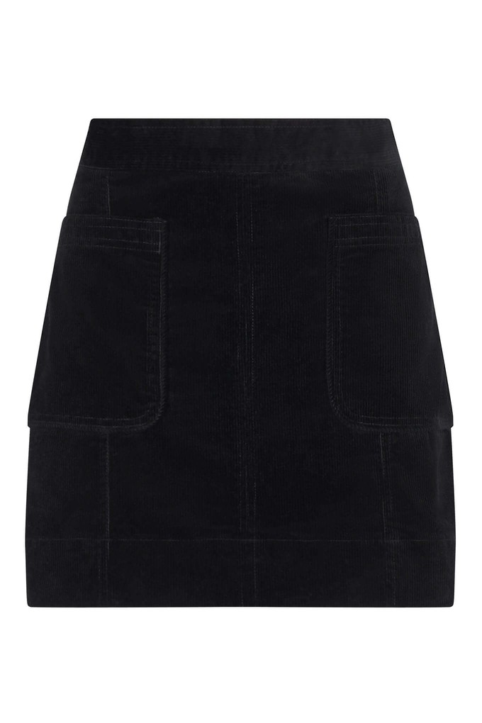 SUKI - Organic Cotton Mini Skirt Black from KOMODO