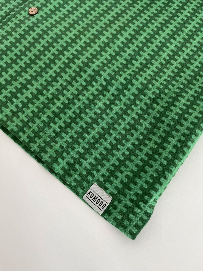 SPINDRIFT - Organic Cotton Shirt - Green Stripe from KOMODO