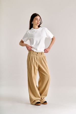 LOLA Organic Cotton Cord Trouser - Croissant from KOMODO