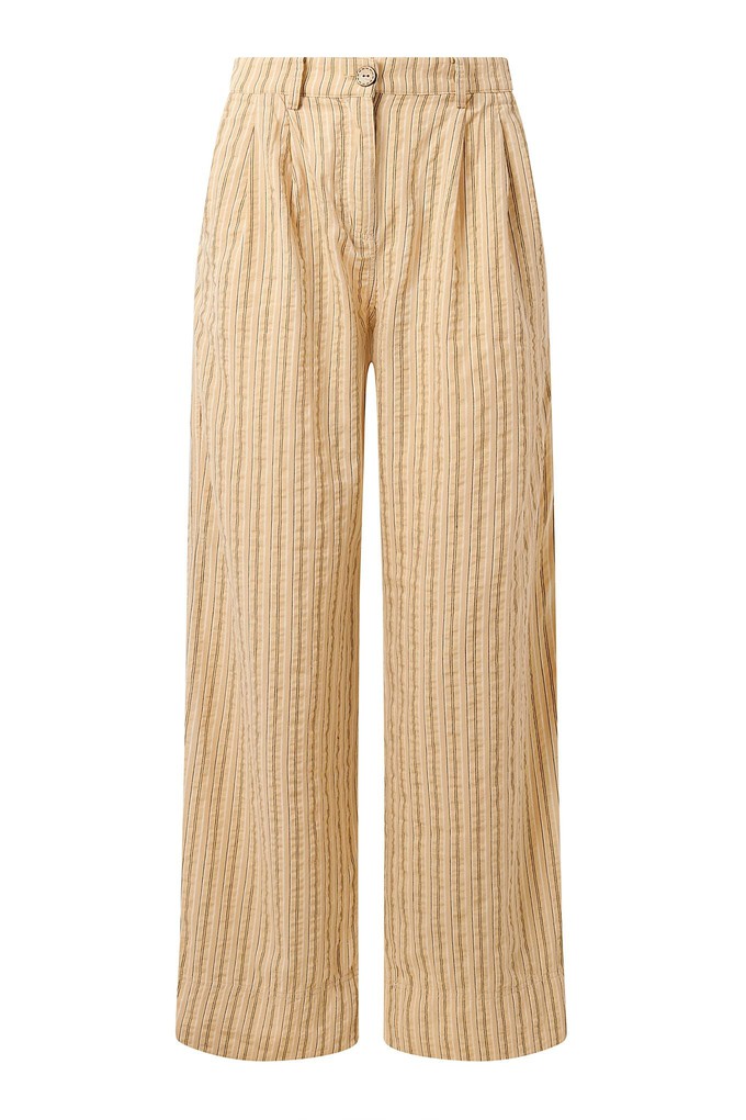 LION - Organic Cotton Trouser - Oat Stripe from KOMODO