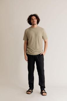 AUGUST - Linen Trouser Black via KOMODO