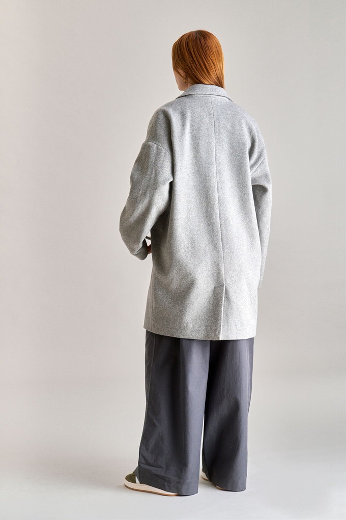 OLIVIA Recycled Wool Poly Coat - Grey from KOMODO