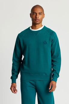 ANTON - Organic Cotton Sweat Teal Green via KOMODO