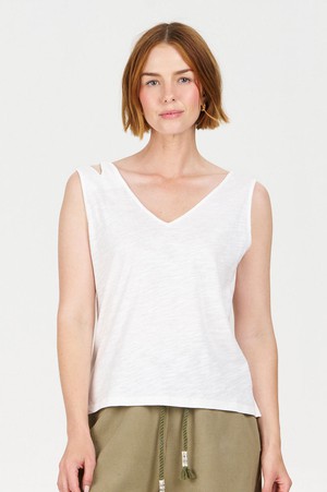 MALA Organic Cotton Vest - White from KOMODO