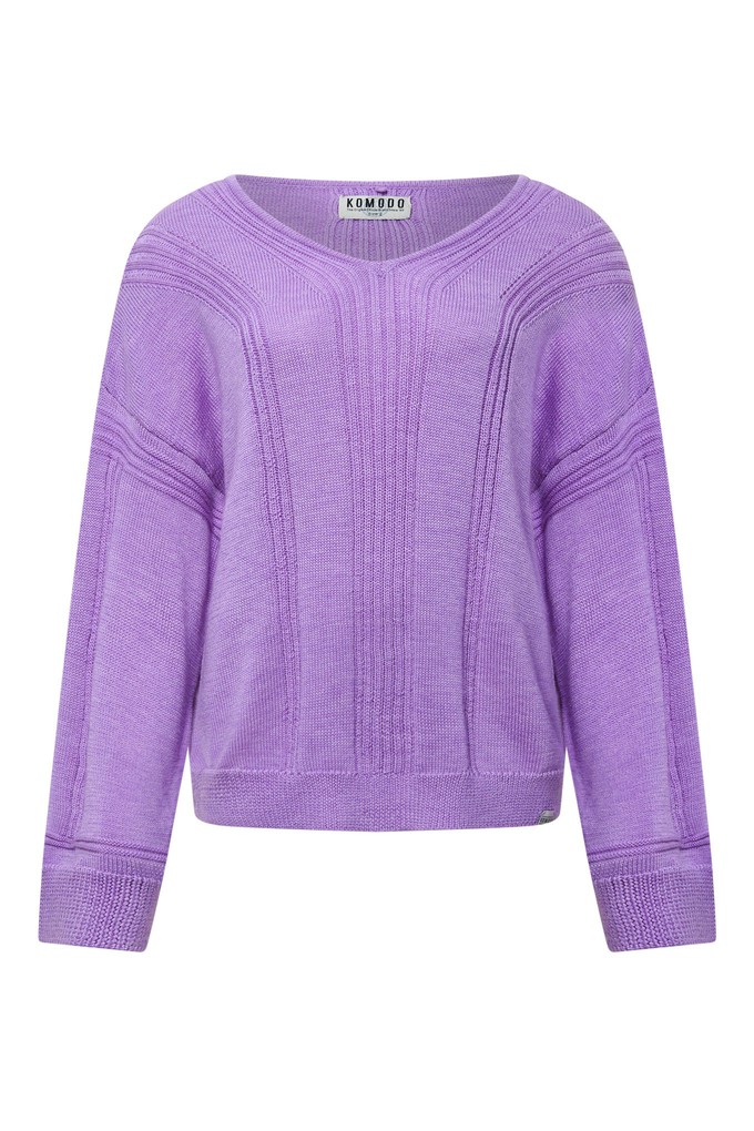 ANYA  Fine Merino Wool Jumper - Lavender from KOMODO