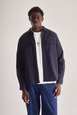 ARC Cotton Tencel Blend Shirt - Navy from KOMODO