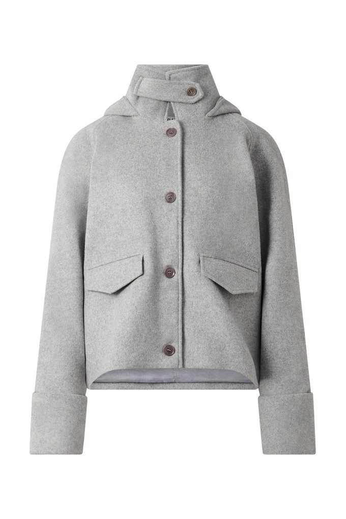 WICKER Recycled Wool Poly Coat - Grey from KOMODO