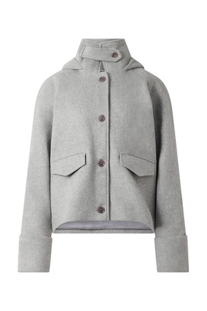 WICKER Recycled Wool Poly Coat - Grey from KOMODO
