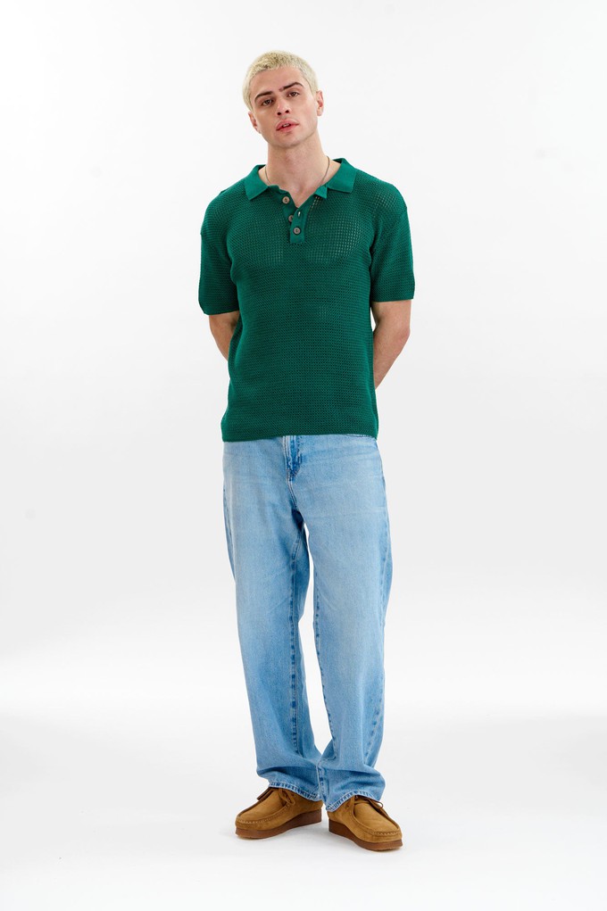 OLIVER Organic Cotton Knit Polo - Green from KOMODO