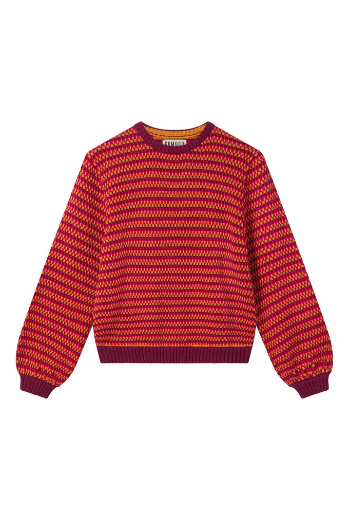 MAE - Organic Cotton Jumper Wine from KOMODO