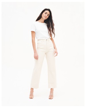 Bobbie Barrel Jeans Weiß from Kuyichi