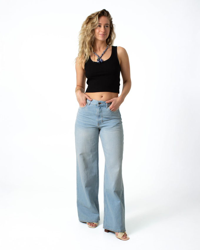 Harper Loose Flare Light Blue from Kuyichi