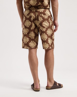 Tyler Linen Printed Short from Kuyichi
