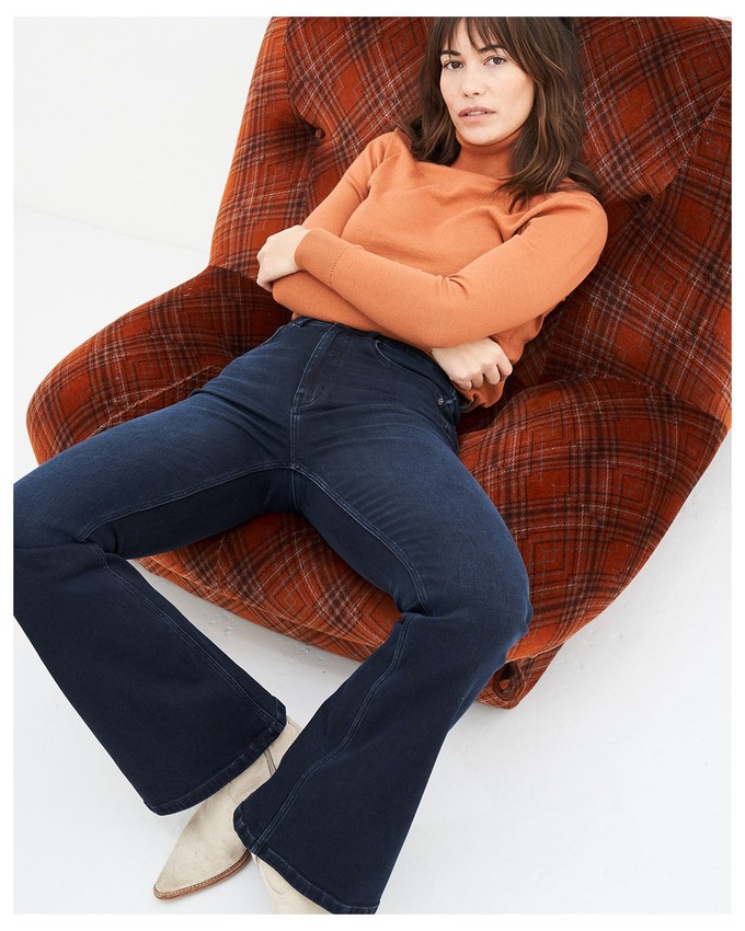 Lisette Flare Jeans Dunkelblau from Kuyichi