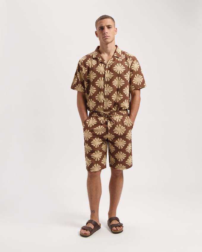 Tyler Linen Printed Short from Kuyichi
