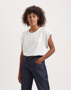 Celine Striped Tee via Kuyichi