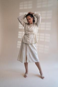 Dawning Flared Skirt via Lafaani
