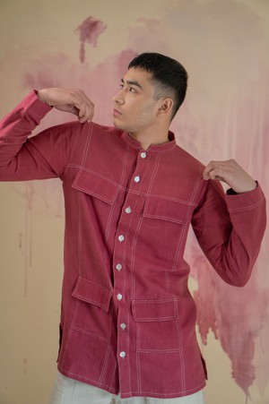 Phosphene Panelled Shirt from Lafaani
