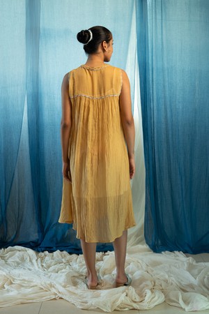 AY Chanderi Gathered Dress from Lafaani