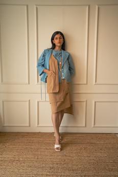 Materiality Wrap Around Skirt via Lafaani