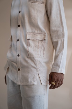 Dawning Panelled Long Shirt from Lafaani