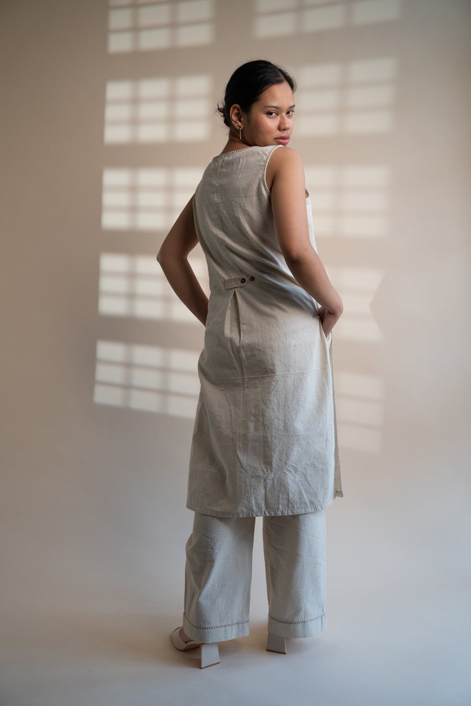 Dawning High Slit Tunic & Straight Pants Set from Lafaani