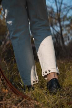 Adjustable Hem Pants via Lafaani