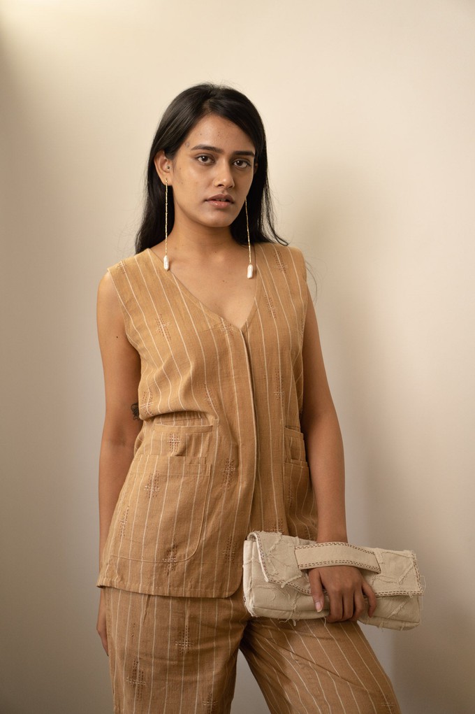 Materiality Long Vest from Lafaani
