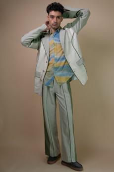 Meadows Unisex Colour Blocked Pants via Lafaani