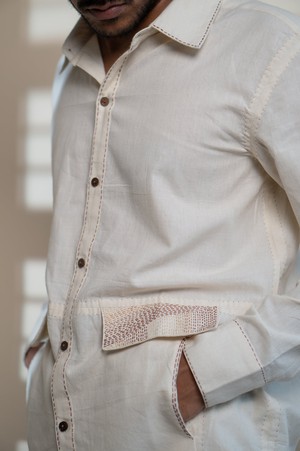 Dawning Flap Detailed Shirt from Lafaani