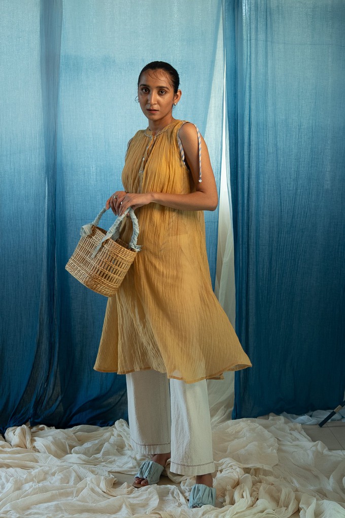 AY Chanderi Gathered Dress from Lafaani