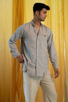 AY Panelled Shirt via Lafaani