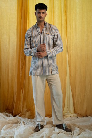 AY Panelled Shirt from Lafaani