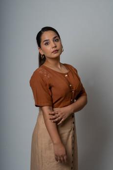 Flap Placket Blouse via Lafaani