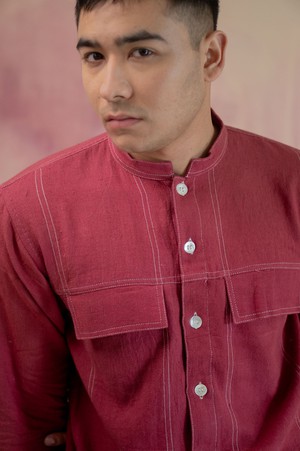 Phosphene Panelled Shirt from Lafaani