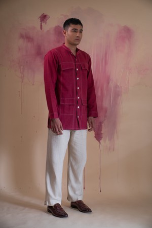 Phosphene Panelled Shirt from Lafaani