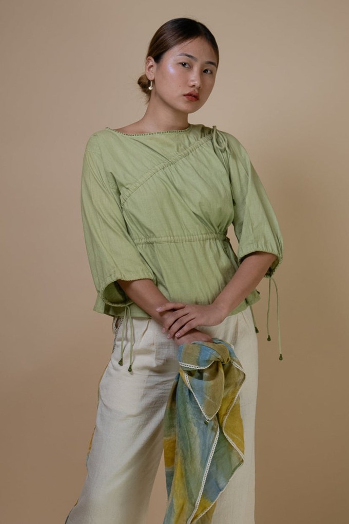 Meadows Ruched Blouse from Lafaani