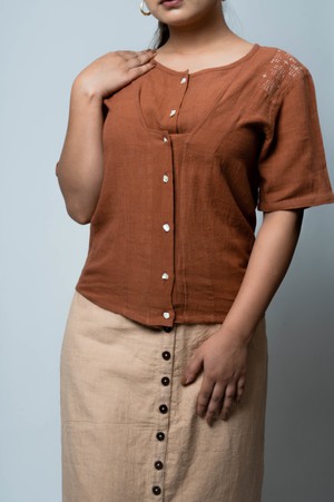 Flap Placket Blouse from Lafaani