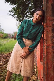 Pintuck Shirt via Lafaani