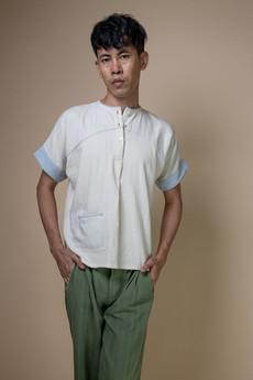 Meadows Unisex Yoke Detail Shirt via Lafaani