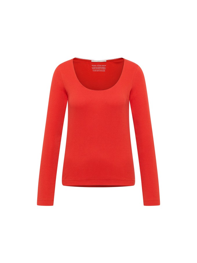 Langarmshirt mit Spitzenkante (GOTS) from LANIUS