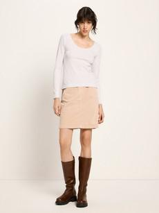 Langarmshirt mit Spitzenkante (GOTS) via LANIUS