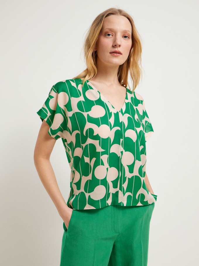 Blusenshirt Print Graphic Dots from LANIUS