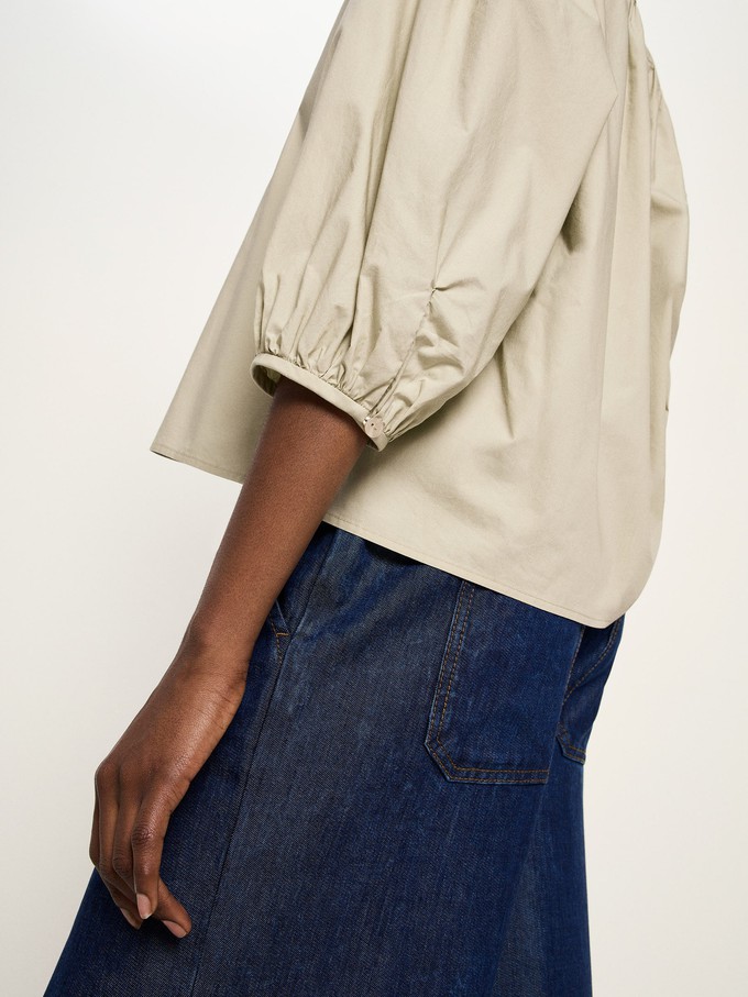 Bluse mit Kräuseln (GOTS) from LANIUS
