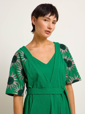 Midikleid mit Stickerei from LANIUS